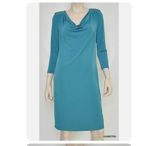 Michael Kors NWOT  Cowl Neck Chain Shoulder Dress Top